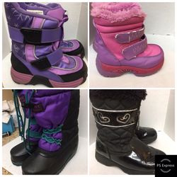 Girl winter snow boots