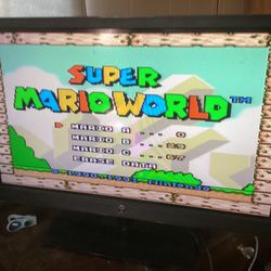 Super Nintendo Console With Cables 1 Controller And 1 Game 