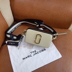 Marc Jacobs The Snapshot Crossbody Bag Cloud White Multi
