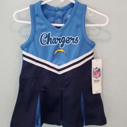 New NFL Chargers Cheerleader Dress Toddler