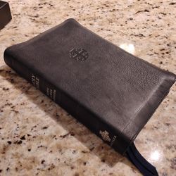 Schuyler KJV Premium Black Pearl Calfskin Leather Bible