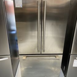 GE Monogram Stainless Steel 23.1 Cu. Ft. Counter Depth French Door Refrigerator 