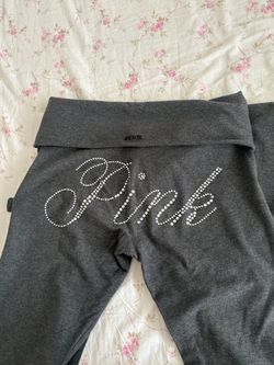 Pink flare leggings