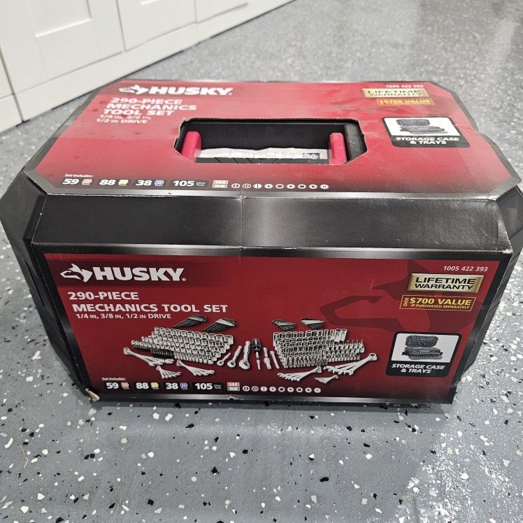 Husky 290 Pc Mechanic Tool Set - BOX only