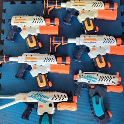 $100 Firm, Yes It's Available, Nerf Super soaker Mag Fed Water Blaster Lot, All Only, 4 Tornado Strike, 1 Switch Shot, 1 Arctic Shock, All Work