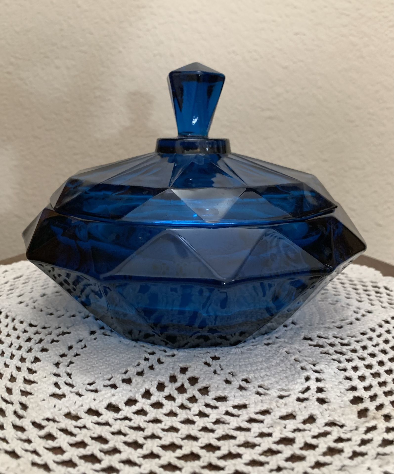 Vintage Blue Candy Dish
