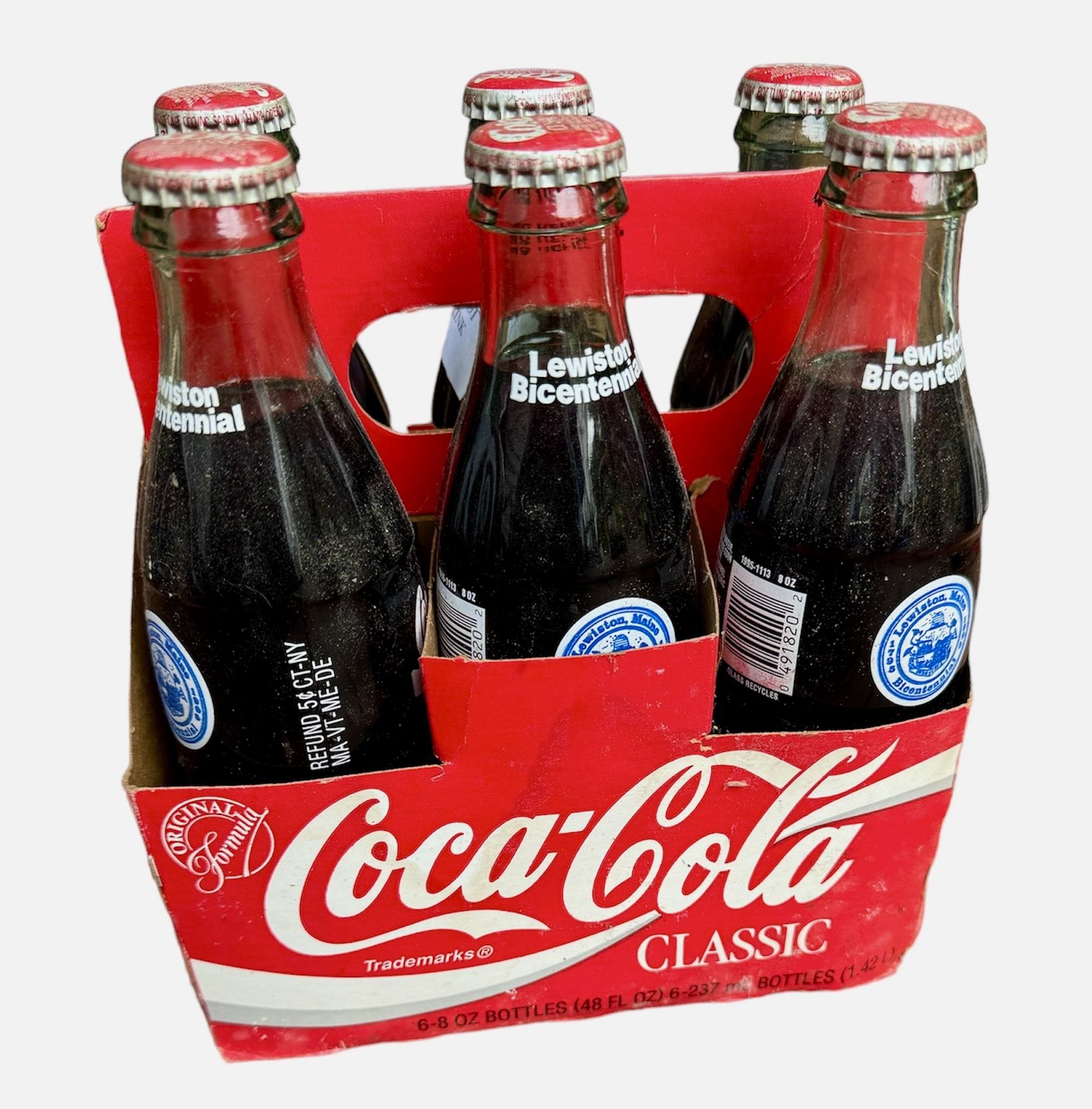 1993 Coke Classic 6-Pack Lewiston Bicentennial