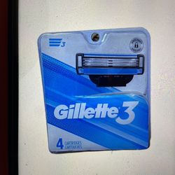 Gillette 3 Cartridges 4 Ct