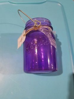 Purple Glass Jar