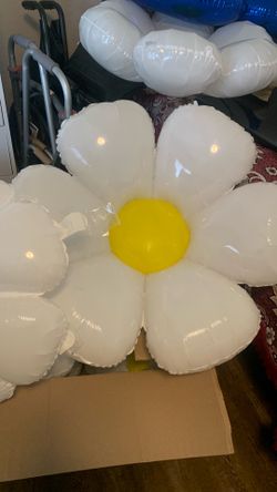 Daisy balloons used once