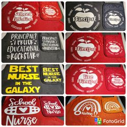 Teacher & school staff already made and ready to pick up apron sets (93306)