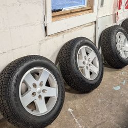 Jeep Wrangler Wheels With Falken Wildpeak AT3W Tires