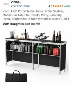 New Portable Bar table!