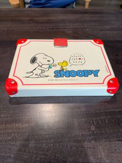 Vintage Snoopy Woodstock Pencil Case / Stationery Box – Hallmark Sanrio Japan