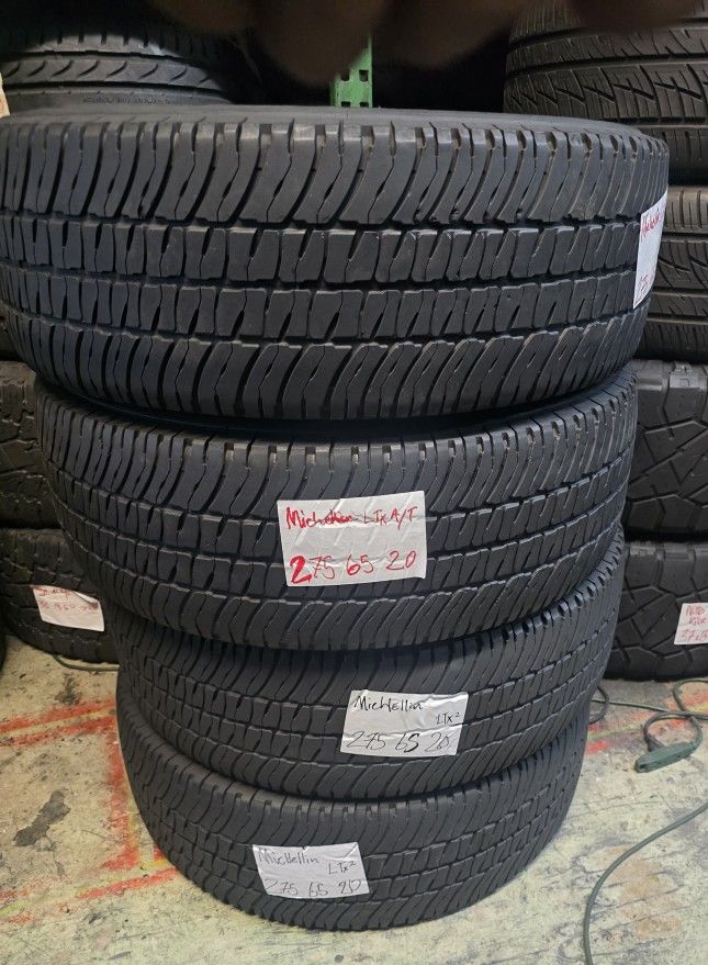 LT275/65R20 Michelin LTX AT3 Great Treadlife Remaining No Repairs Save Money Ideal For Trucks 10 PLY Light Truck
