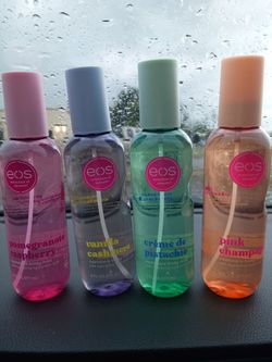 Eos body mists new $7 each must pick up in Edinburg no holds