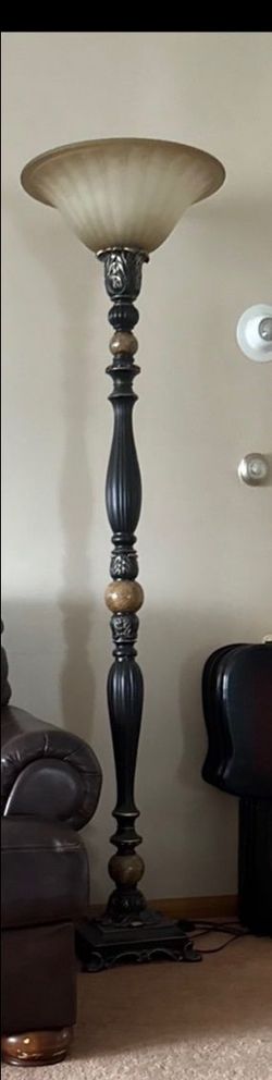Two beautiful tall lamps