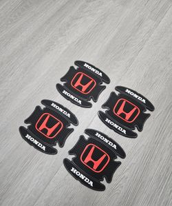 BRAND NEW UNIVERSAL 4PCS HONDA RUBBER ANTI-SCRATCH DOOR HANDLE BOWL PROTECTOR