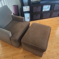 Accent Chair And Ottoman, La Jolla