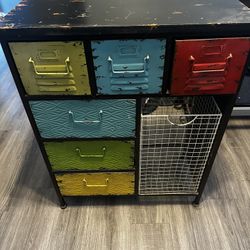 Colorful Vintage Drawer Dresser