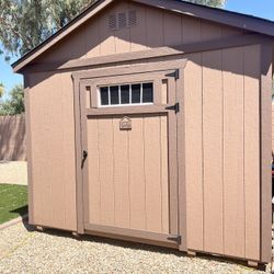 Custom 10×12 Urban Shed – Fully Wired + AC – Relocation Covered!