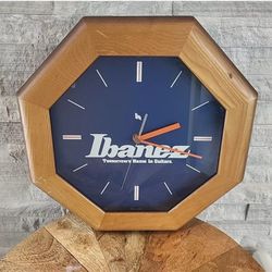 Vintage Ibanez Aichi  Tokei Japan Wall Clock *Tested And Working*