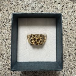 14k Gold Nugget Ring