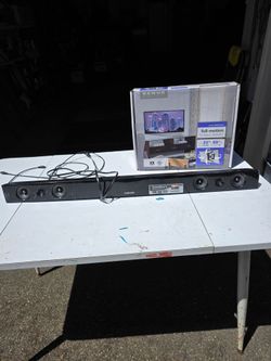 Sound Bar, TV Mount, Stereo