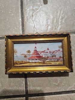 Small Framed Hotel del Coronado Print