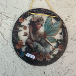 Brand New Cute Fairy  Decoration Round. 8”
