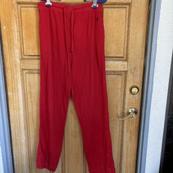 Polo Ralph Lauren Red Waffle Knit Pajama Lounge Pants Pony Logo Thermal Men New