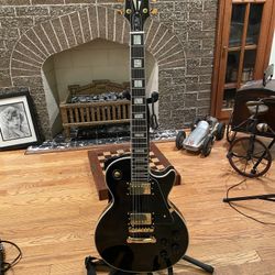 Les Paul Custom Ebony Guitar For Sale