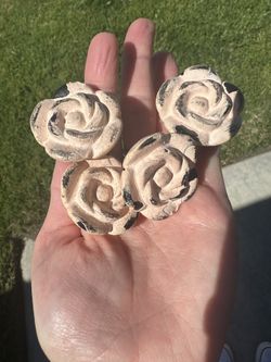 Shabby Chic Rose Drawer Pulls 