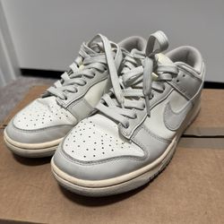 Nike Dunk Low (Women's) - White/ Grey - Size US 7