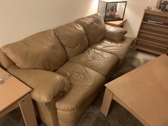 Leather couch set for sale!
