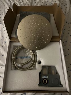 10 inch Rainfall Shower Combo Set  “Brushed Gold”