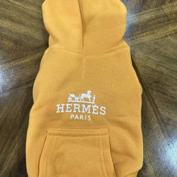 Dog Puppy Hoodie- Designer Hermes