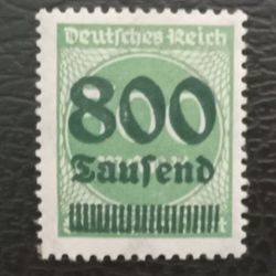 800 on 500 mark 1923 Deutsches Reich 