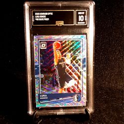 Luka Doncic 2020 wave prizm Graded GMA 10 Black label! DALLAS MAVERICKS NBA STAR 