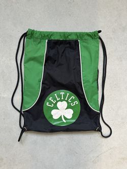 Vintage Boston Celtics Drawstring Backpack Backsack Official NBA Merchandise