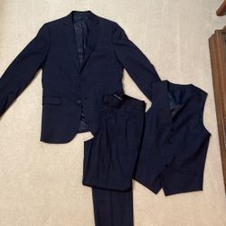 Three piece suit- Navy Slim Fit
