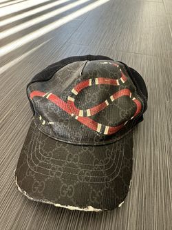 Gucci Supreme Black King Snake Hat 100% Authentic
