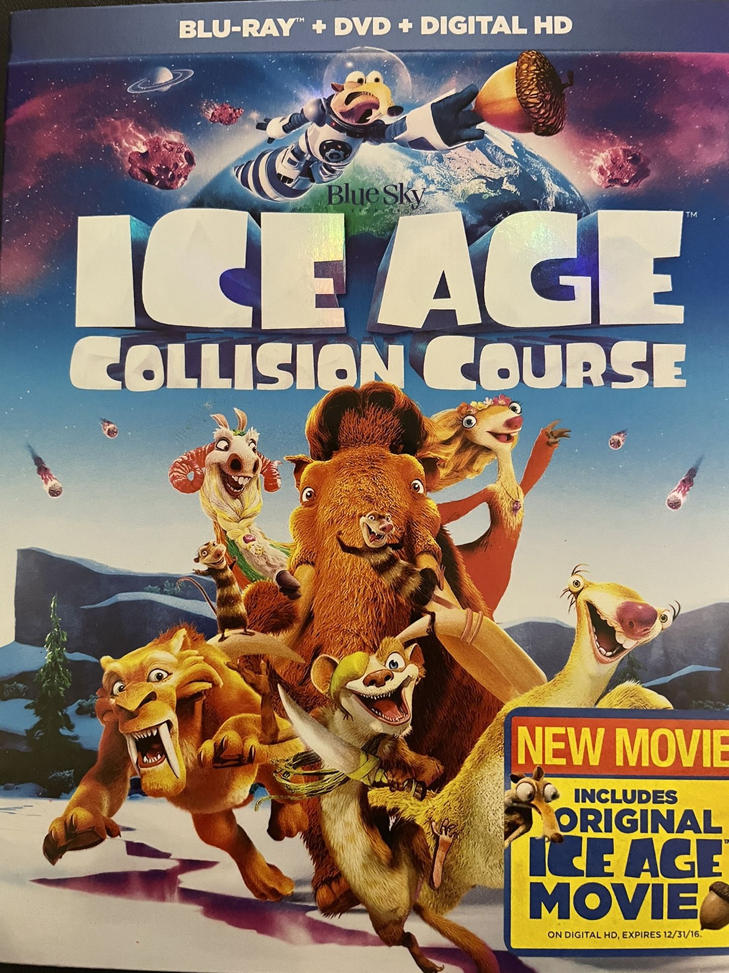 ICE AGE Collision Course (Blu-Ray + DVD-2016)