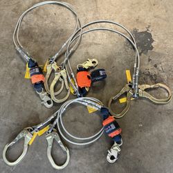 lanyard keeper of the harness. 