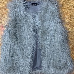 Designer Faux Fur Vest Small