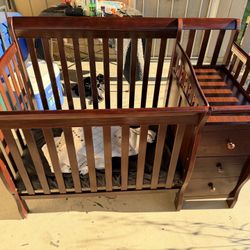 Crib And Changing Table