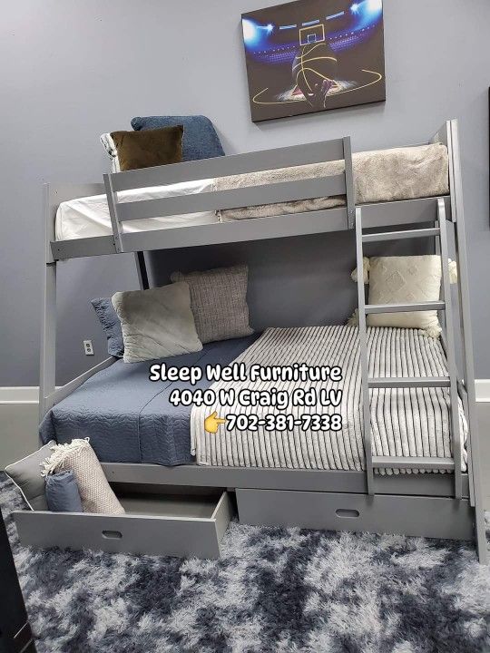 🙋‍♂️ Queen Full Twin Bunk Beds Mattresses 🌟FurnitureAvail