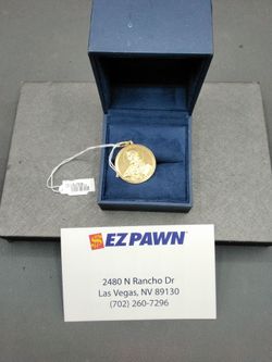 14kt two sided pendant