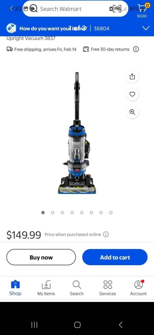Bissell Clean View Rewind Vaccum With Retractable Cord And Extension Piece