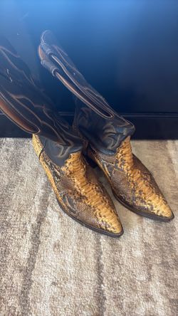 Python Skin Boots men’s 9